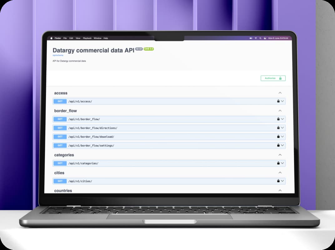 API dashboard